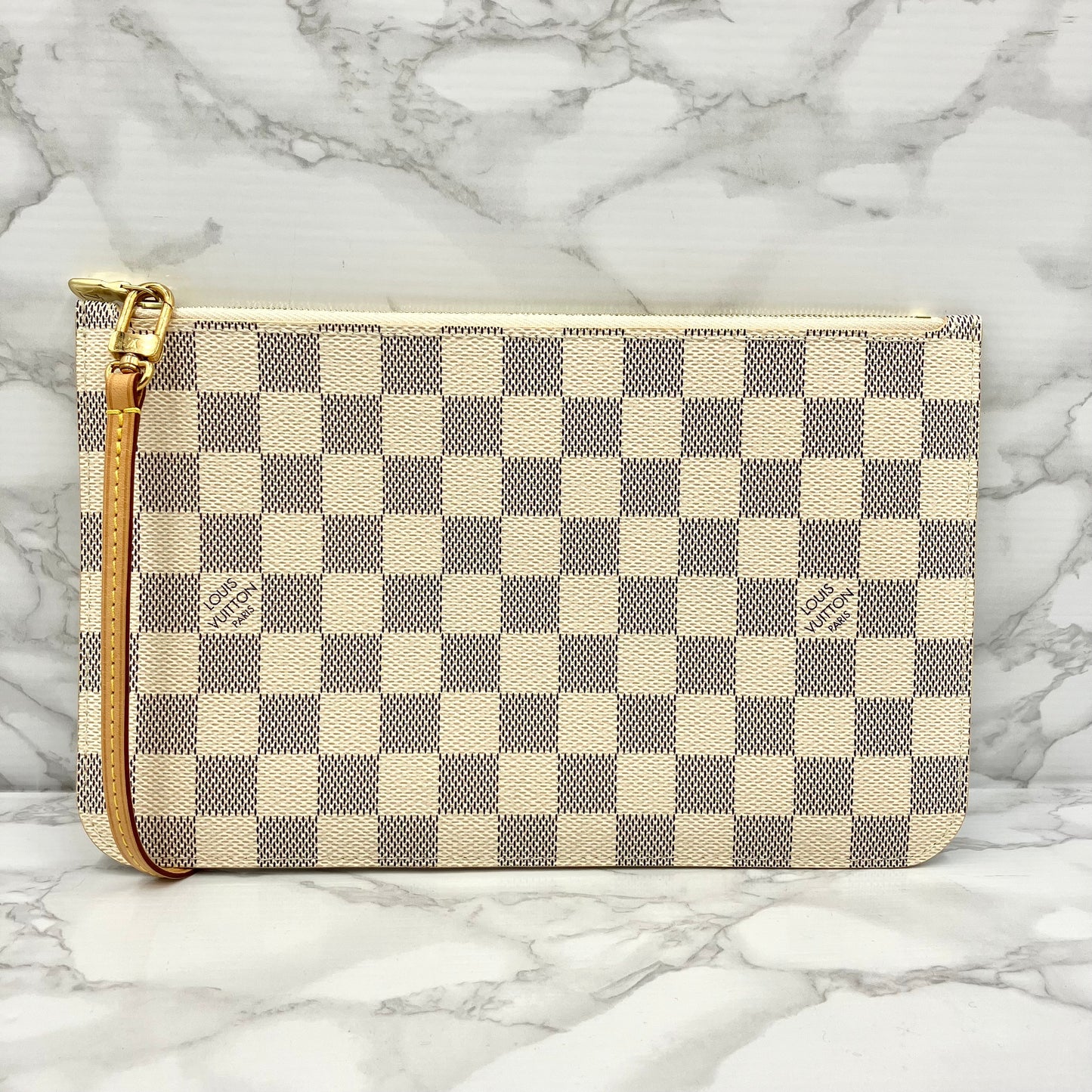 LOUIS VUITTON Damier Azur Neverfull Pouch