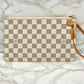 LOUIS VUITTON Damier Azur Neverfull Pouch