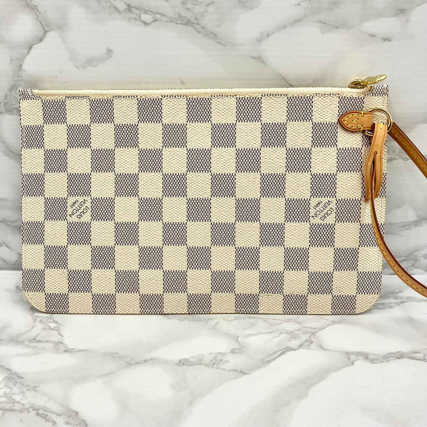 LOUIS VUITTON Damier Azur Neverfull Pouch