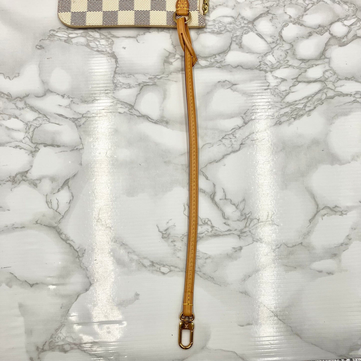 LOUIS VUITTON Damier Azur Neverfull Pouch