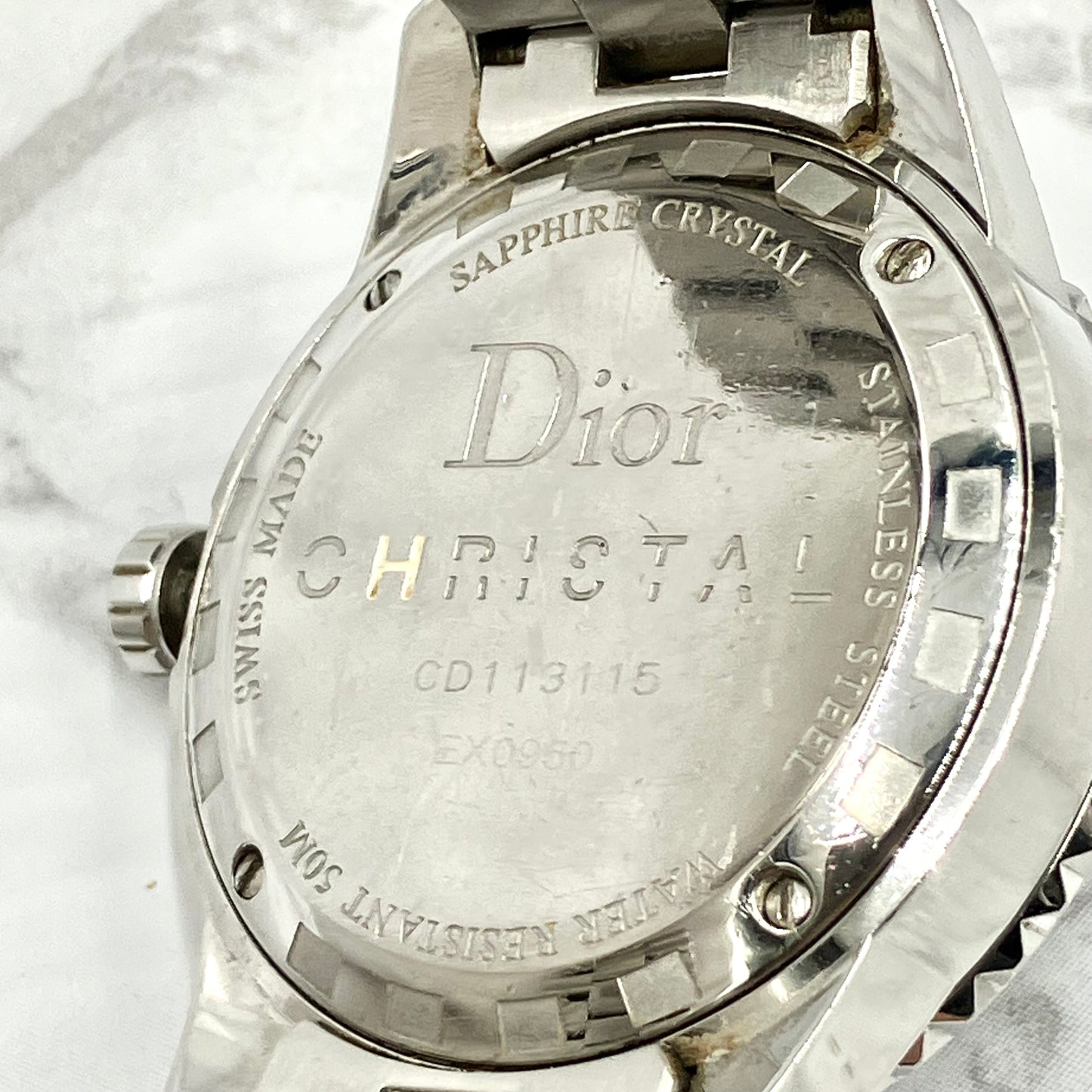 Christian Dior crystal watch diamond