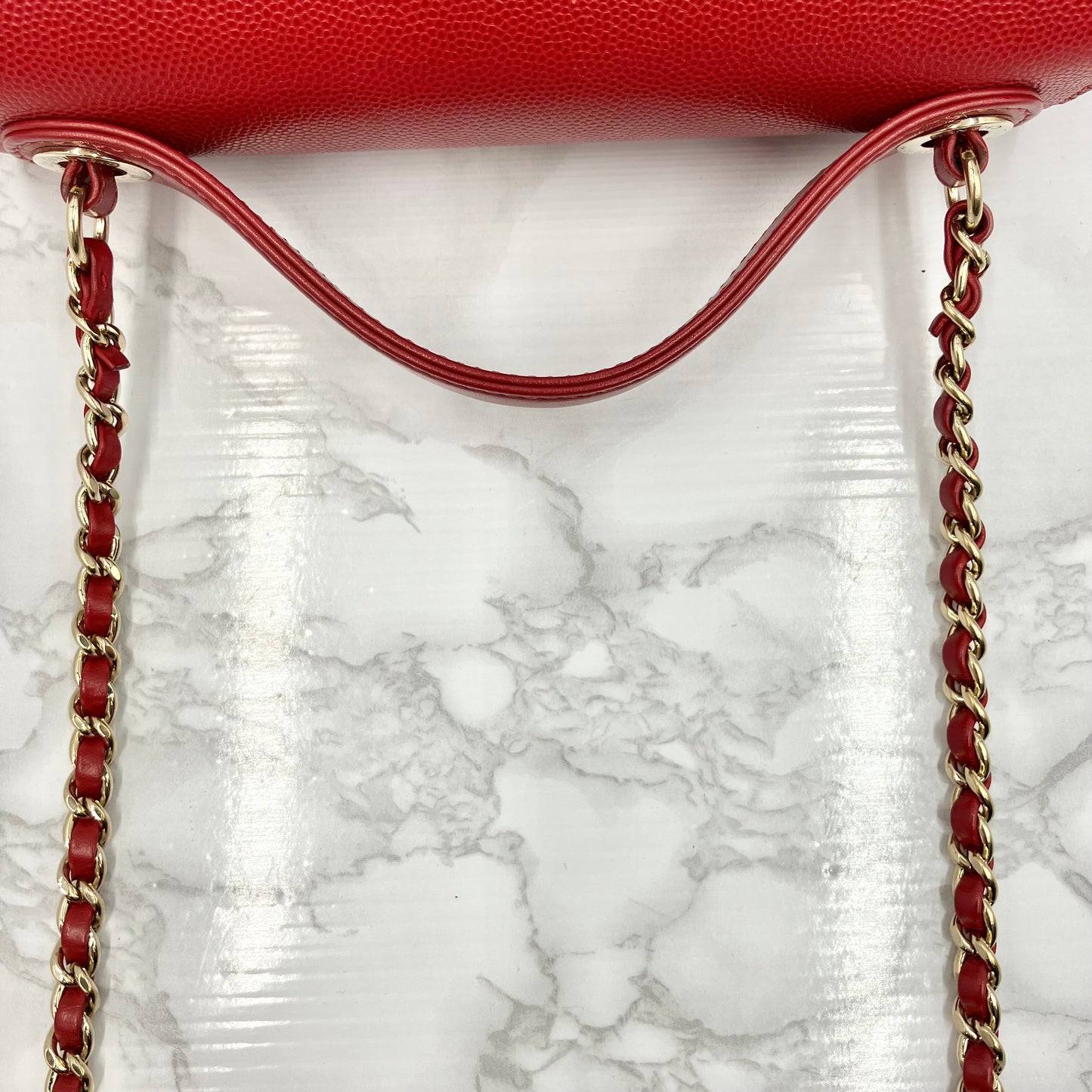 CHANEL caviar skin 2way shoulder bag