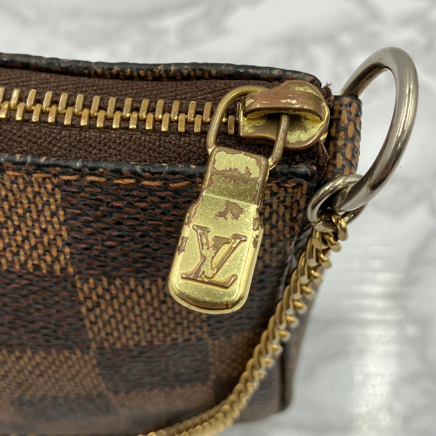 LOUIS VUITTON Damier Mini Pochette Accessoires