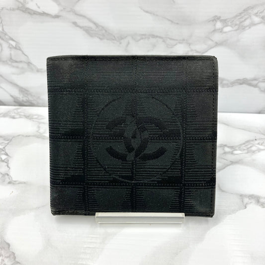 CHANEL New Trabel Line Folding Wallet