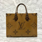 LOUIS VUITTON Monogram Reverse Giant On The Go MM