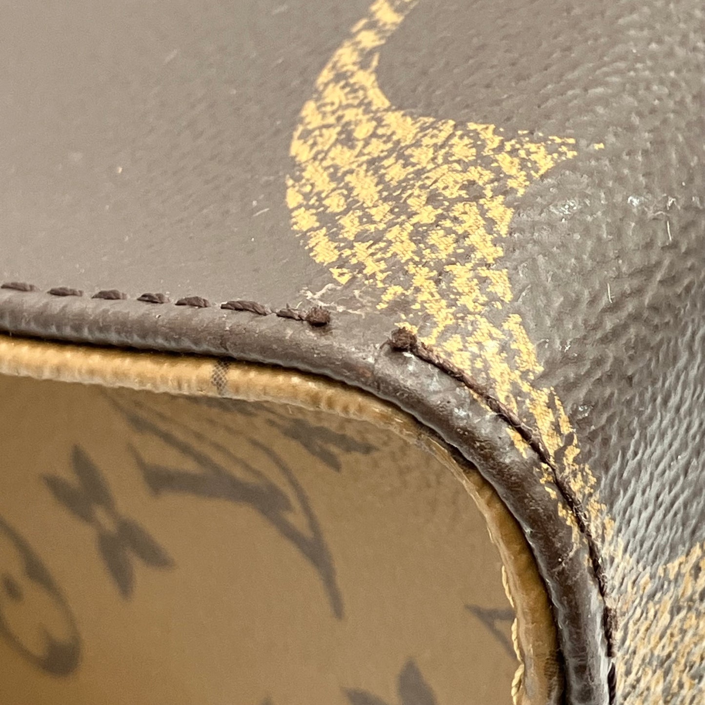 LOUIS VUITTON Monogram Reverse Giant On The Go MM