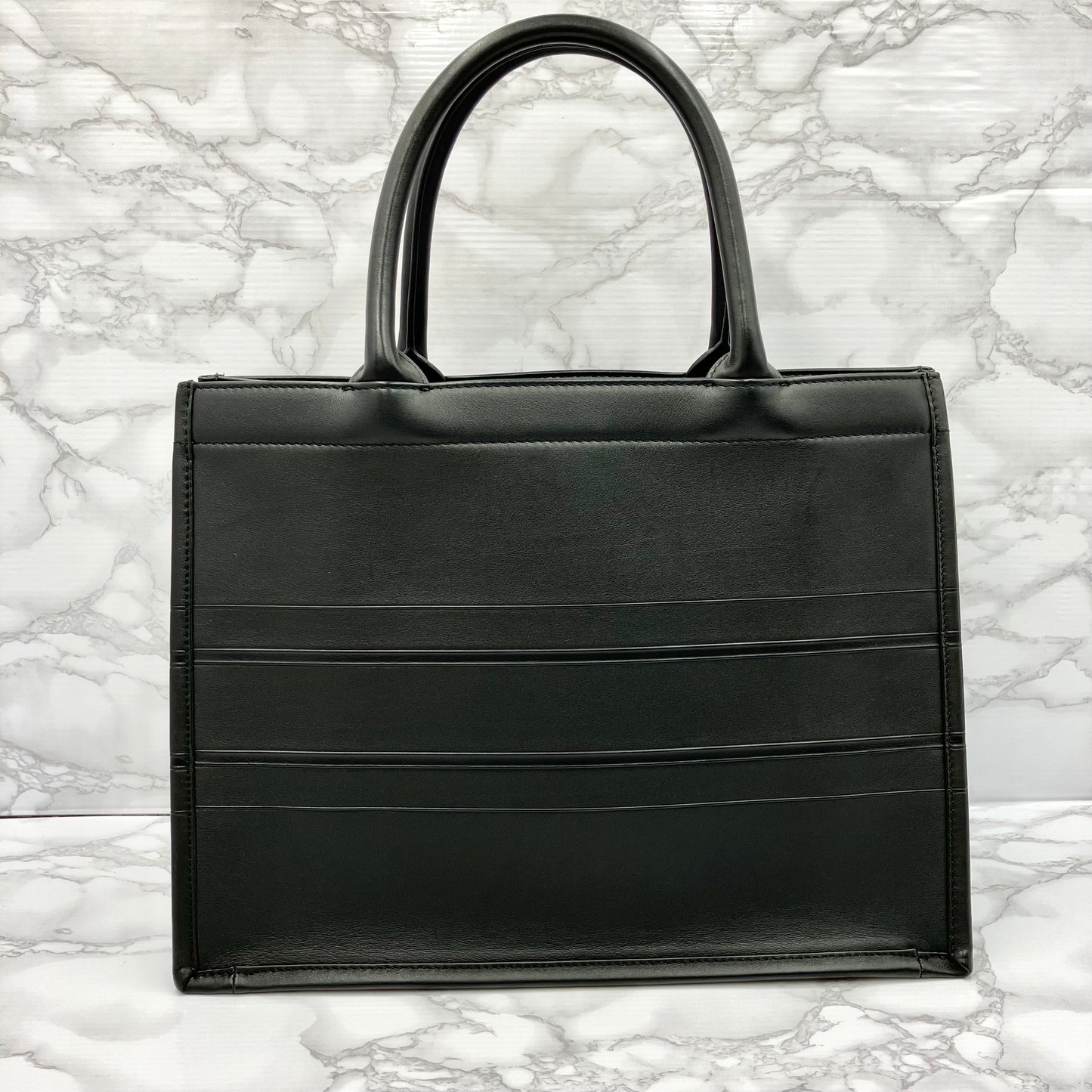 Christian Dior leather book tote medium