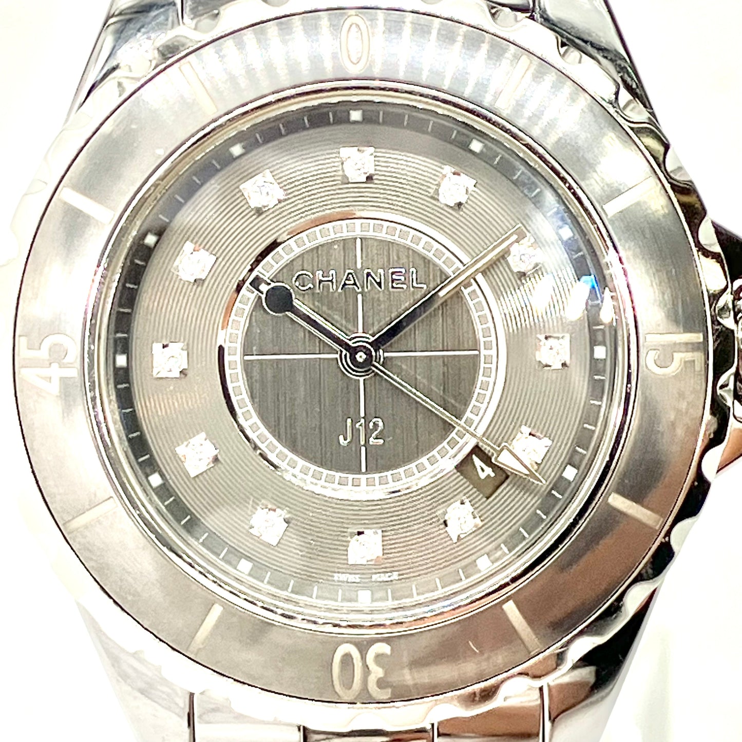 CHANEL J12 chromatic 12P Dia ceramic stainless steel