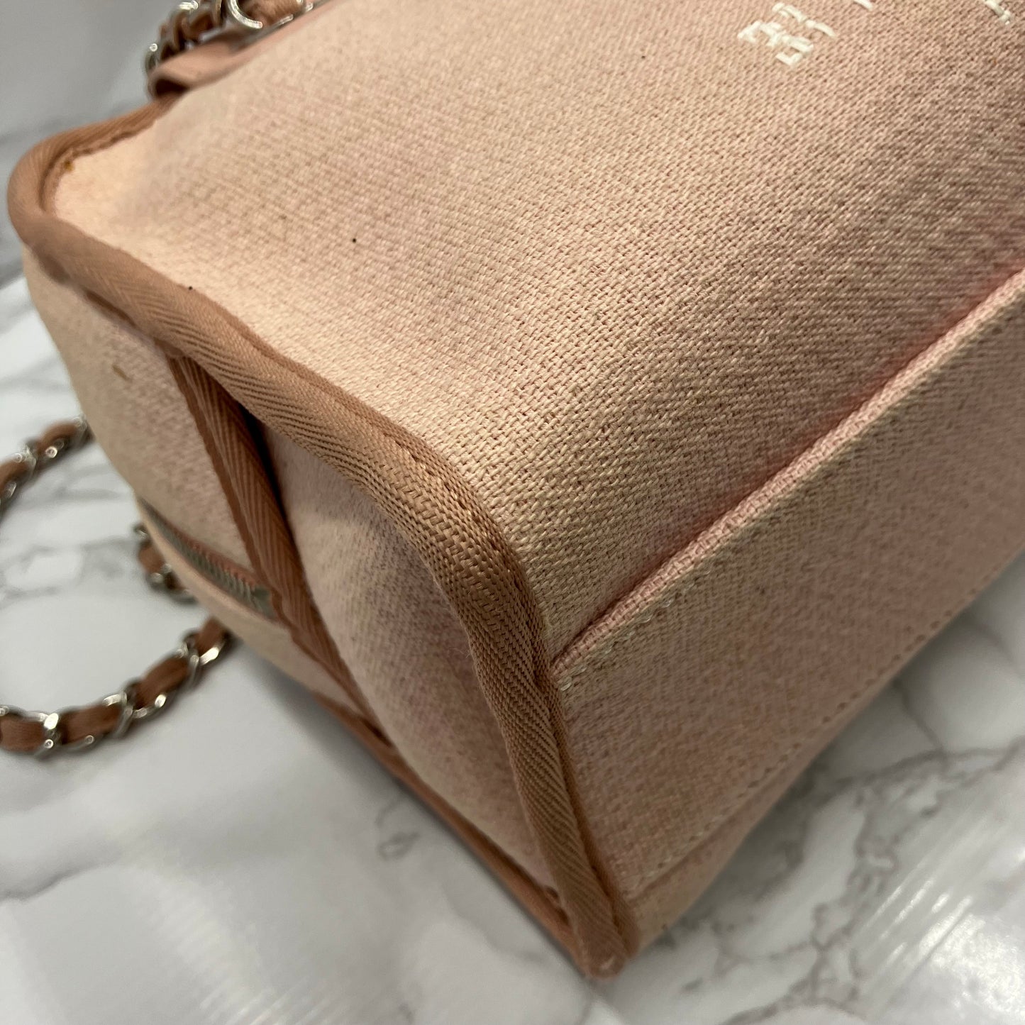 CHANEL 2way Deauville Bowling Bag