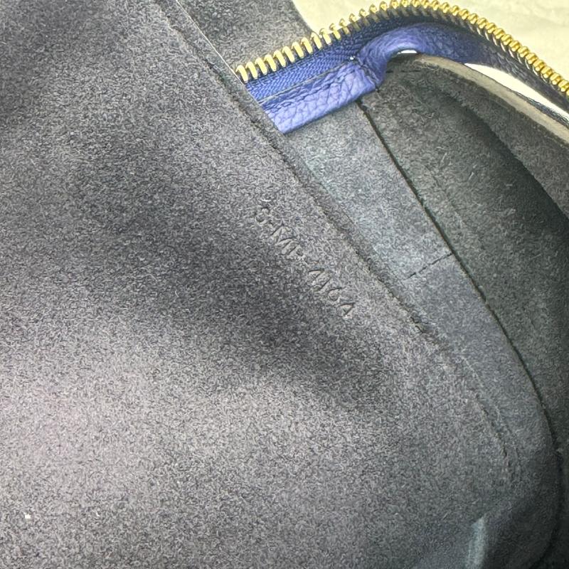 Celine Belt Bag Handbag Blue Leather Women's 7-8-035