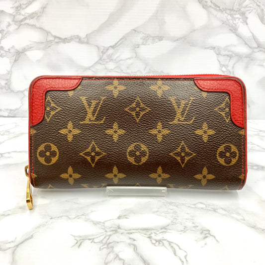 LOUIS VUITTON Monogram Retiro Zippy Wallet