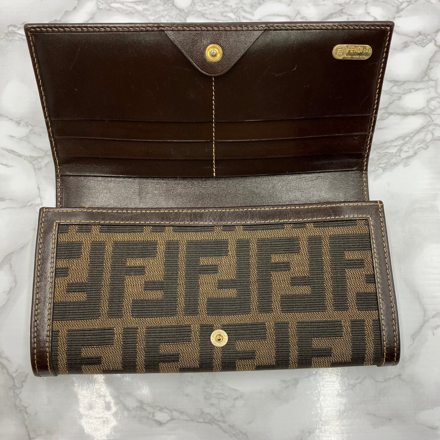 FENDI Zucca Long Wallets