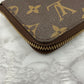 LOUIS VUITTON Monogram zippy compact