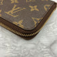 LOUIS VUITTON Monogram zippy compact