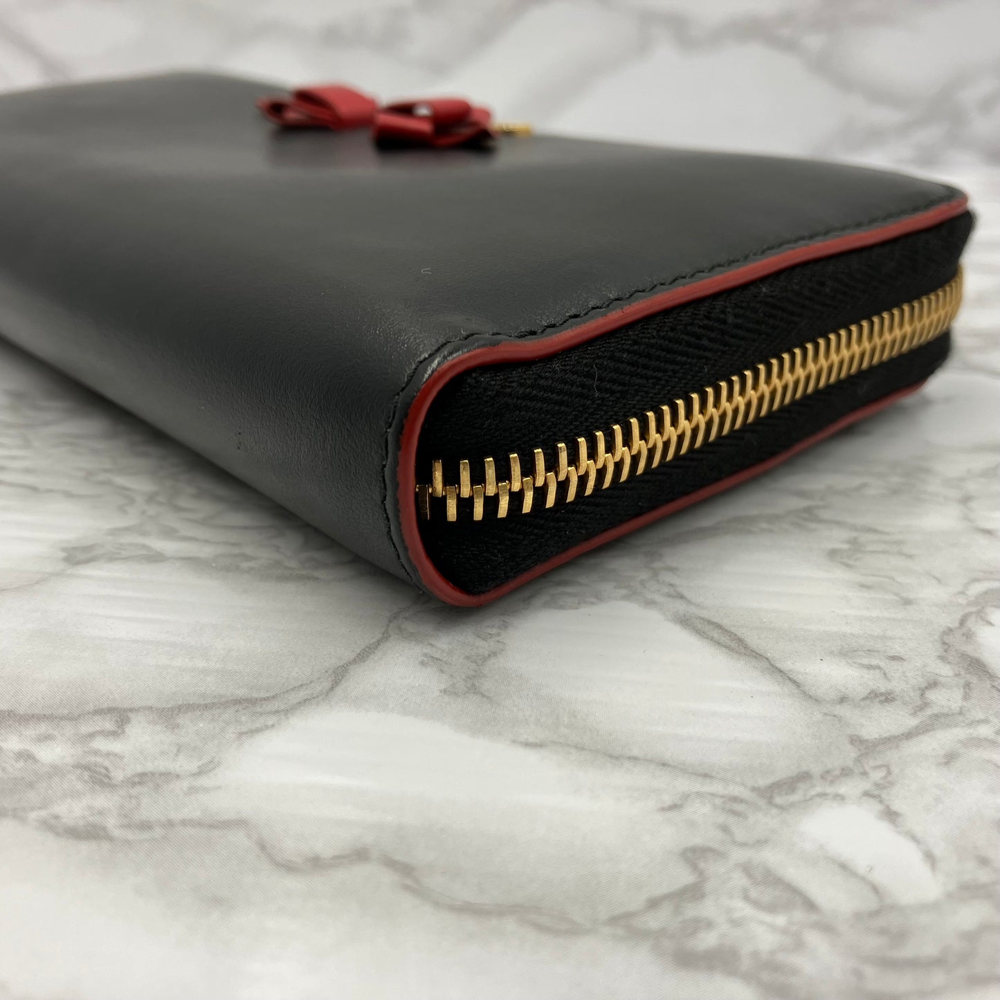 MIUMIU leather long wallet