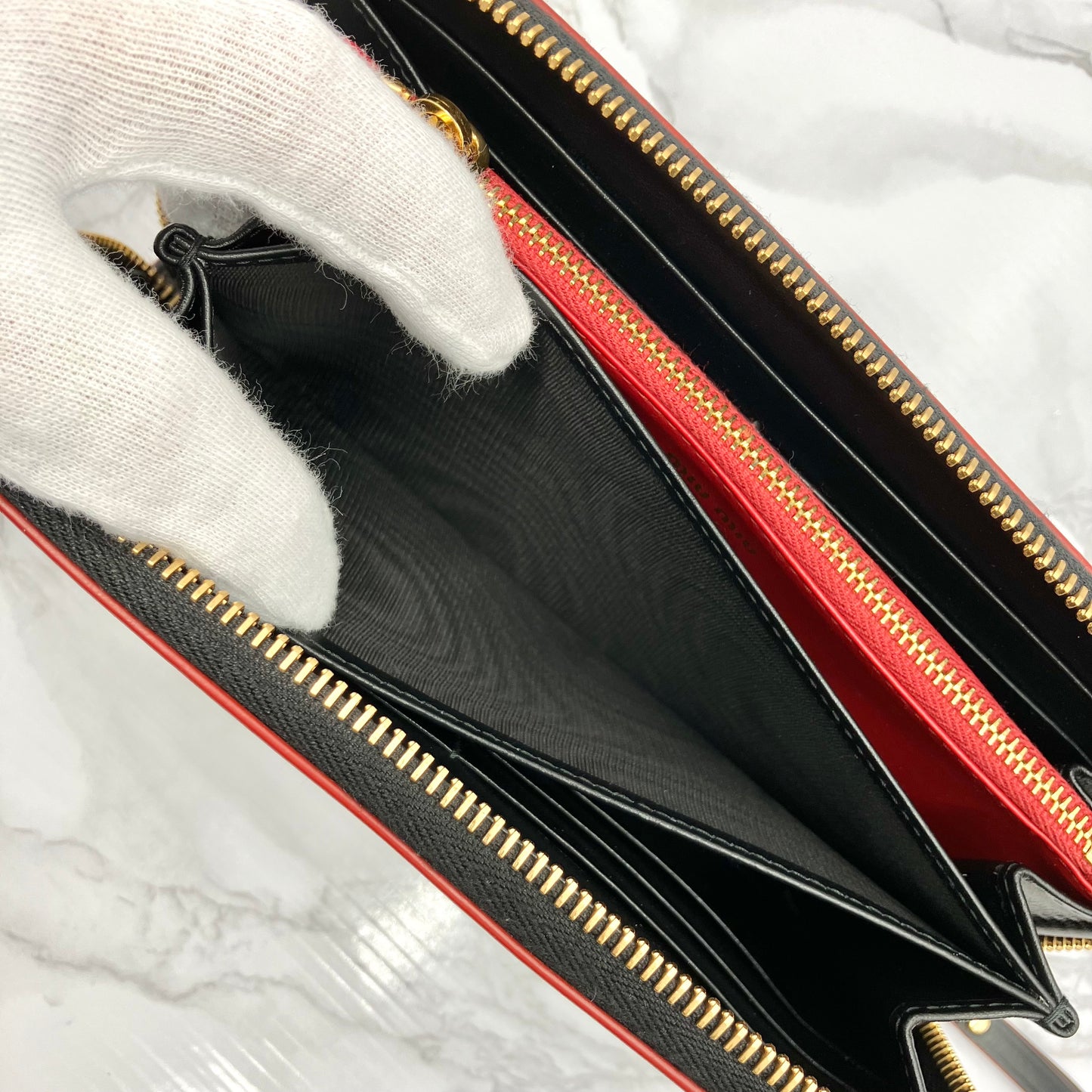 MIUMIU leather long wallet