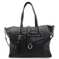 LOUIS VUITTON Lumineuse PM Monogram Implant Navy M93410 2-Way Shoulder Leather Tote 7-10-300