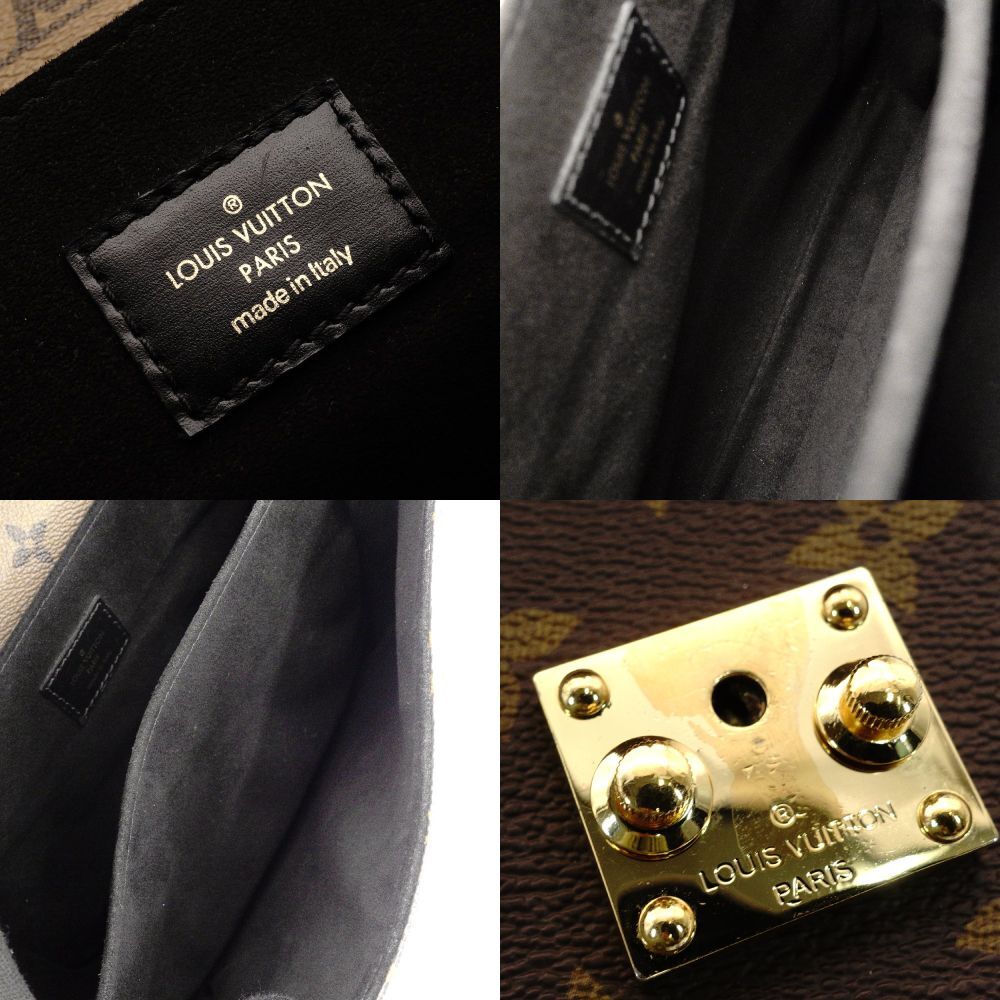 LOUIS VUITTON Pochette Métis Monogram Reverse Canvas PVC Leather Handbag 2-Way Shoulder 7-10-594