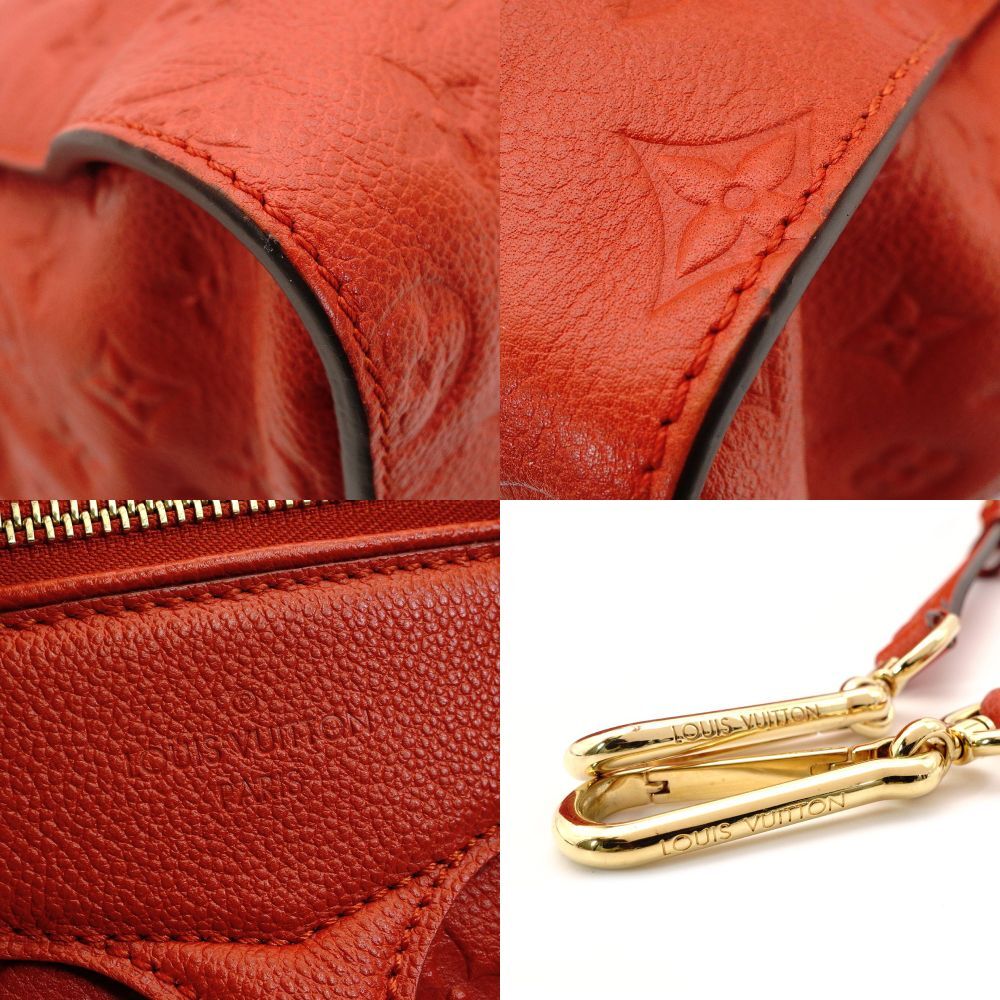 LOUIS VUITTON Bastille MM Monogram Implant Orange M50048 2-Way Shoulder Leather Tote 7-7-657