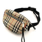 Burberry Belt Bag Waist Pouch Nova Check Nylon Beige × Black Waist Bag Body Bag 7-10-782