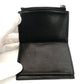 Maison Margiela 4-Stitch Leather Coin Case Black Mini Wallet Foldable Wallet 7-10-855