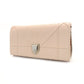 Christian Dior Diorama Chain Wallet Shoulder Bag Light Pink Leather Silver Hardware 7-9-196