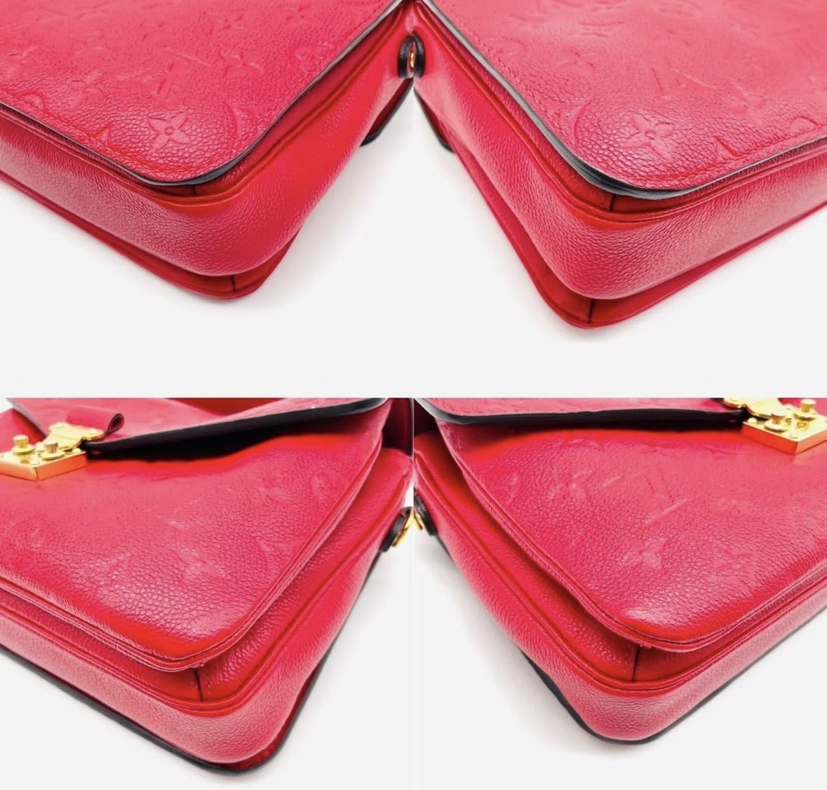 LOUIS VUITTON Anplant Pochette Métis Handbag Leather Shoulder Bag Women's Red 6-7-235