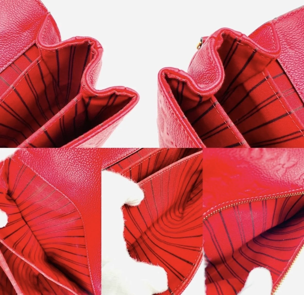 LOUIS VUITTON Anplant Pochette Métis Handbag Leather Shoulder Bag Women's Red 6-7-235