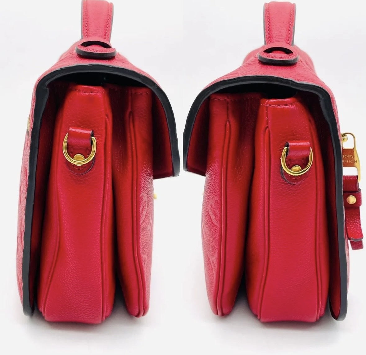 LOUIS VUITTON Anplant Pochette Métis Handbag Leather Shoulder Bag Women's Red 6-7-235