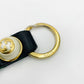 GUCCI Key Charm Sherry Line Key Holder Black Logo Leather Keyring Excellent Condition 7-2-128