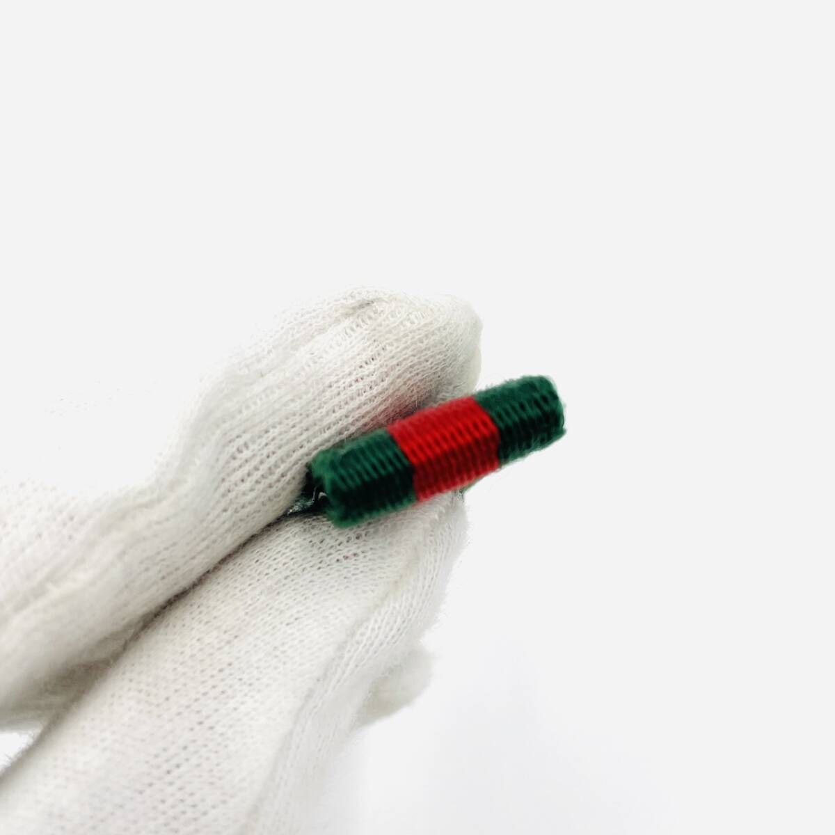 GUCCI Key Charm Sherry Line Key Holder Black Logo Leather Keyring Excellent Condition 7-2-128