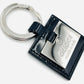 GUCCI Key Charm Leather Key Holder Black Logo Keyring Excellent Condition 7-2-206