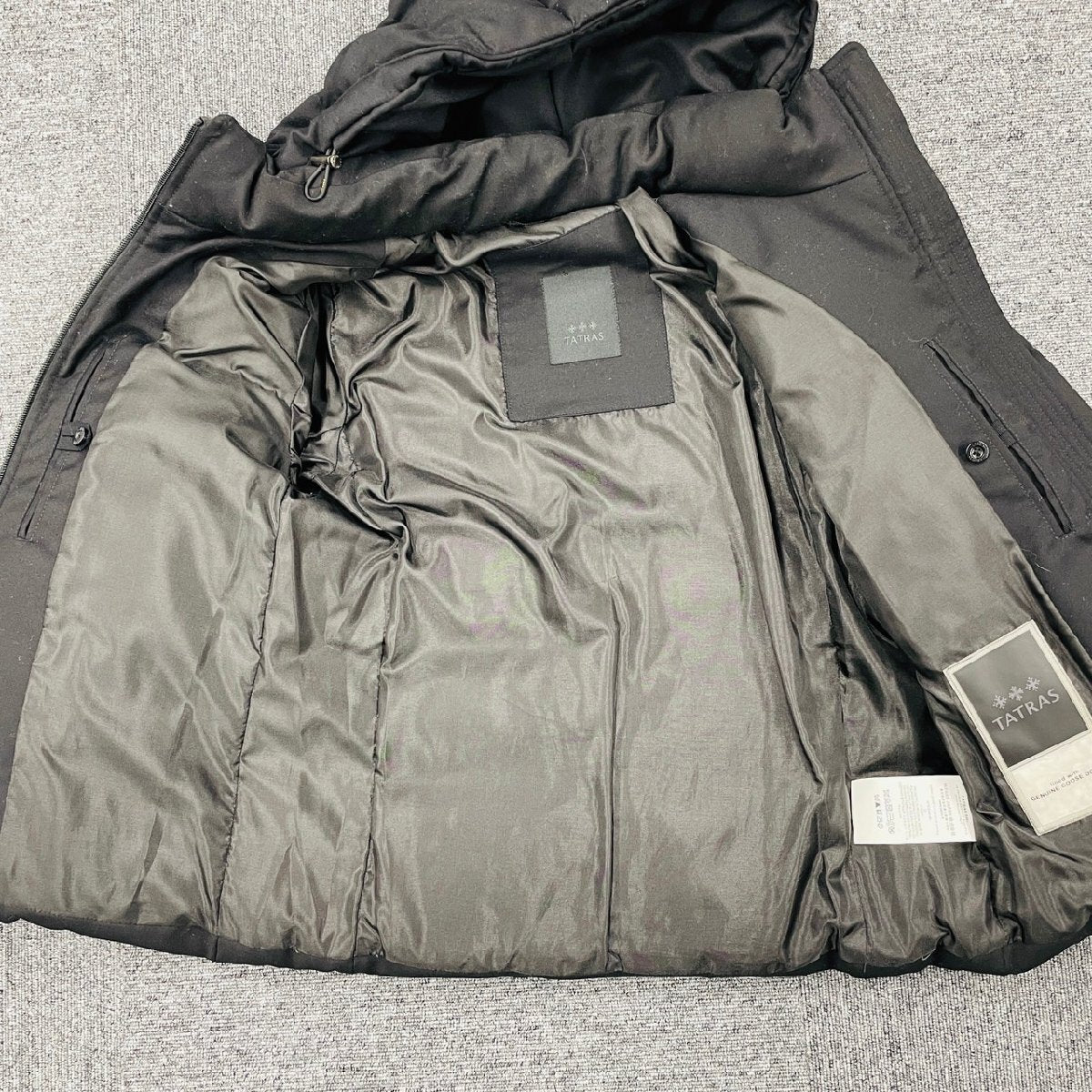 TATRAS MTK20A4148 Down Coat Black Size 02 Men's Down Excellent Condition 7-2-547