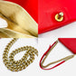 CHANEL Boy Chanel Leather 2-Way Red Shoulder Bag Red Women's Simple 7-3-431