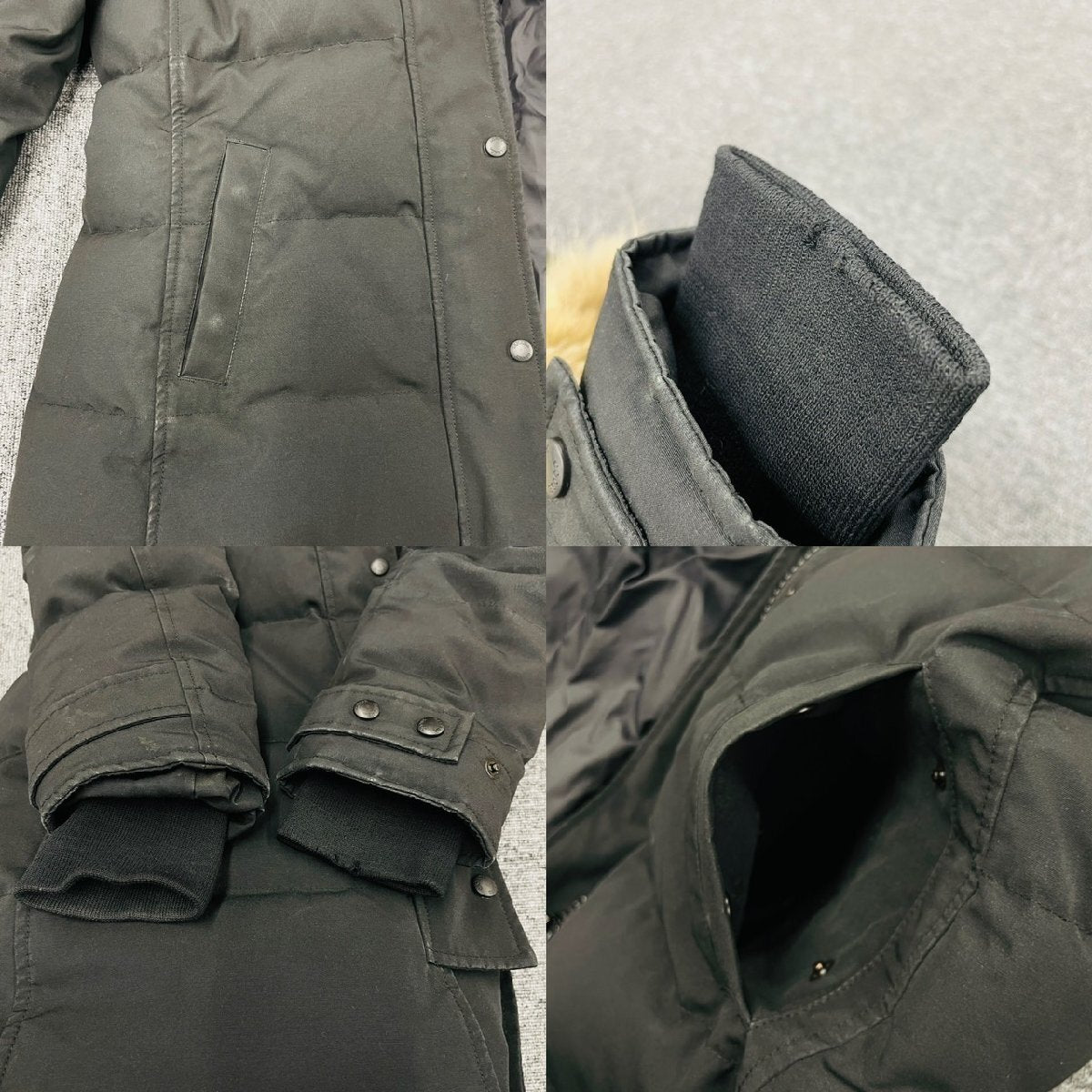 Canada Goose Mackenzie Parka Black Black M Size Down Coat Women's Excellent Condition Detachable Hood 6-12-646