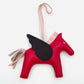 HERMES Rodeo Pegasus MM Bag Charm Charm Leather Anjou Miro Women's Pink Tone 7-3-038