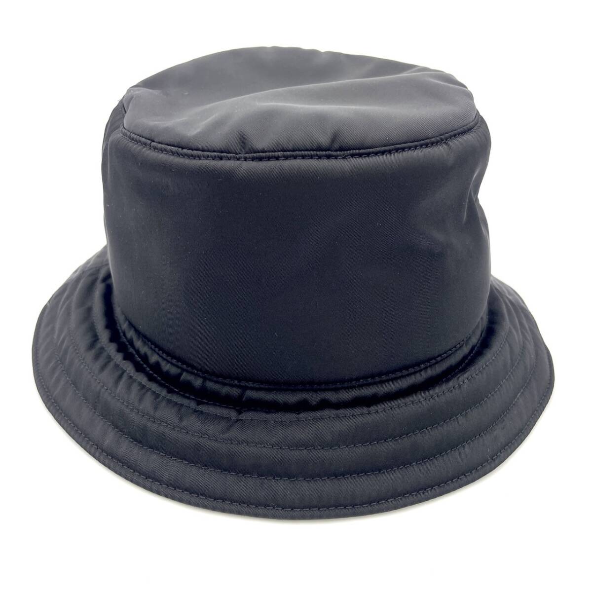 Burberry Bucket Hat Black Nylon L Size Black 7-3-282
