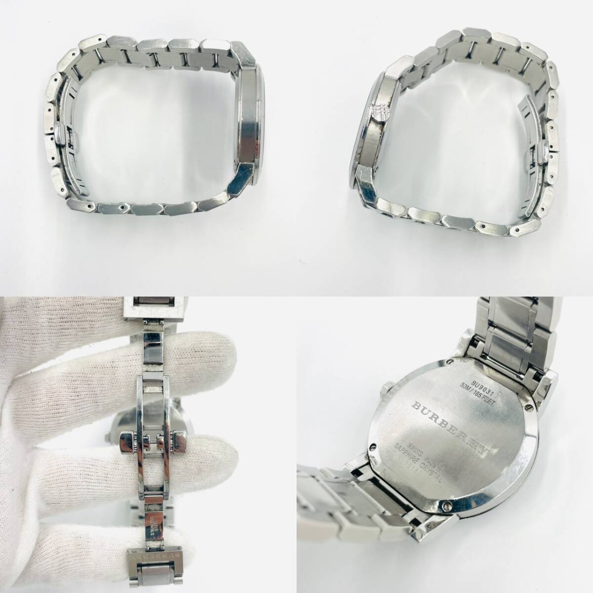 BURBERRY Watch BU9031 Stainless Steel Quartz Silver Men's Watch 7-2-883