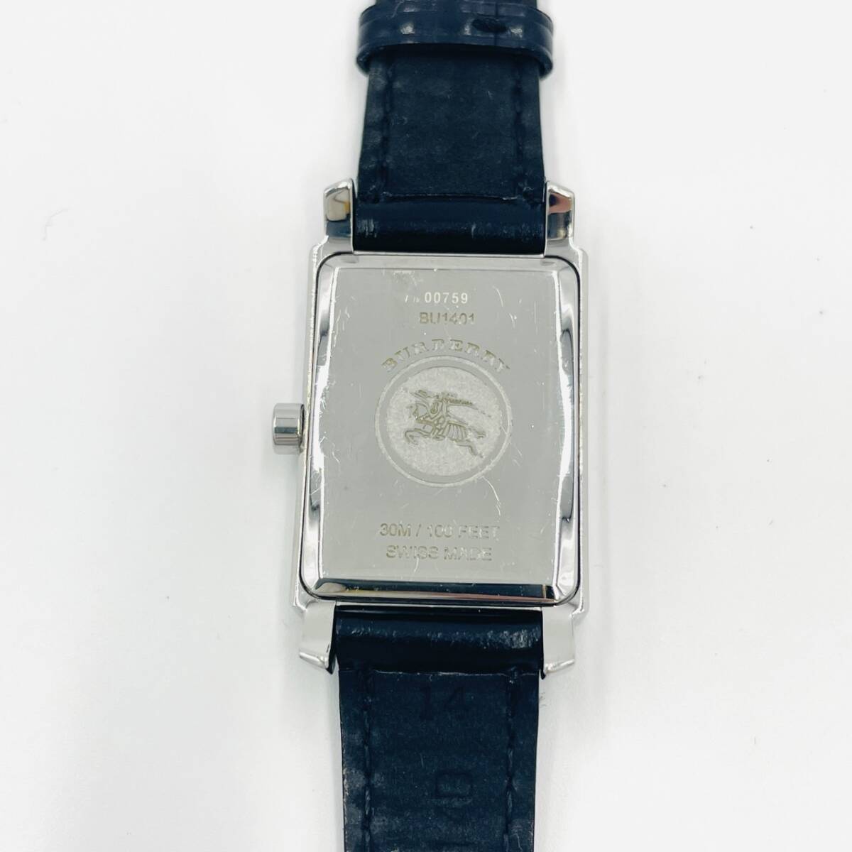 Burberry Quartz Watch for Women, Black and Silver Leather, 7-3-732