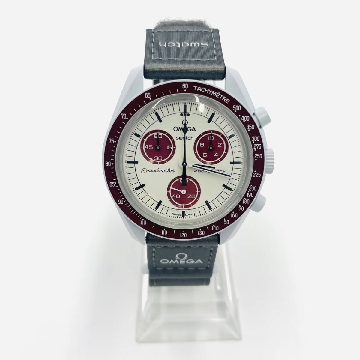 OMEGAxSwatch Bioceramic Moonwatch MISSION TO PLUTO BluexRed 7-2-450