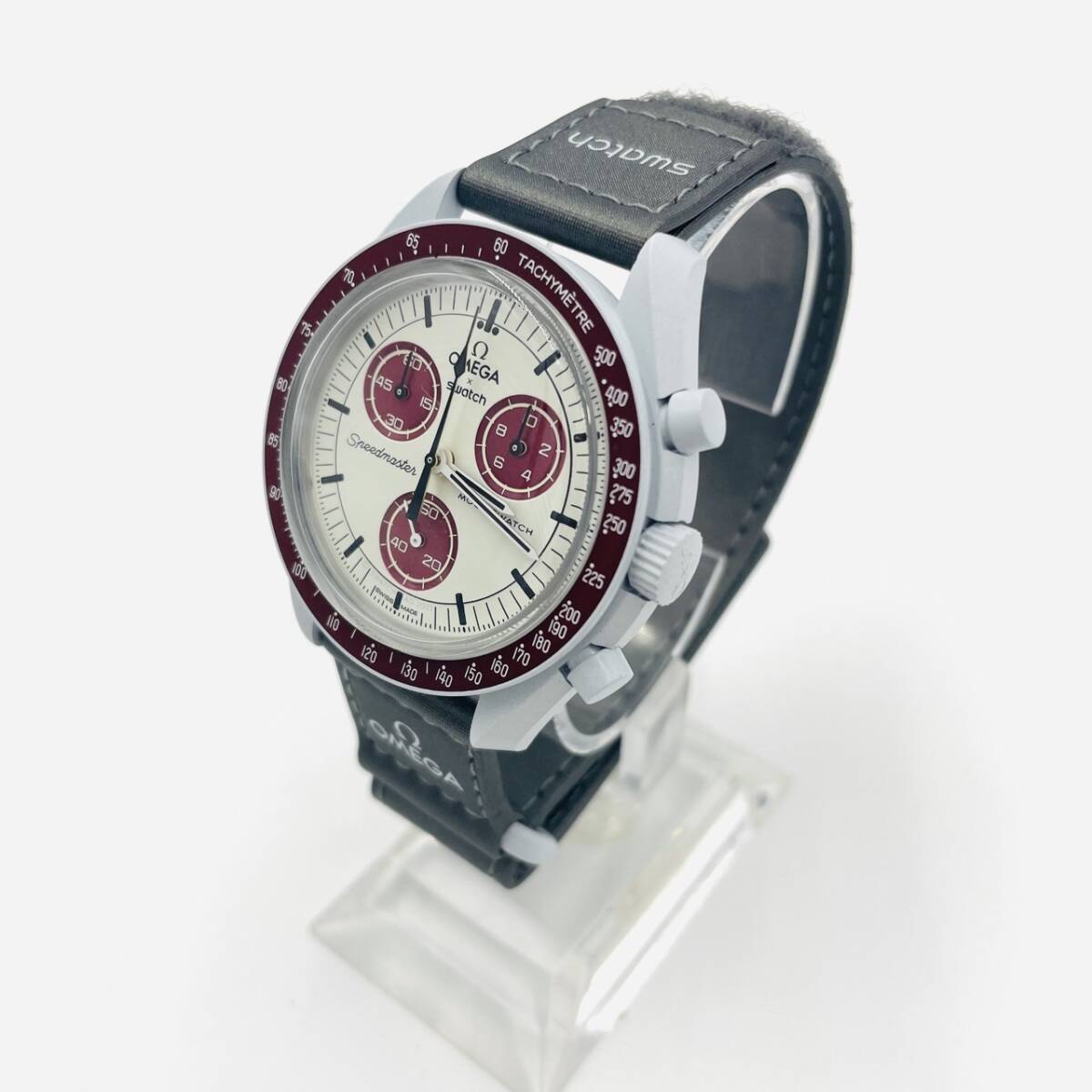 OMEGAxSwatch Bioceramic Moonwatch MISSION TO PLUTO BluexRed 7-2-450