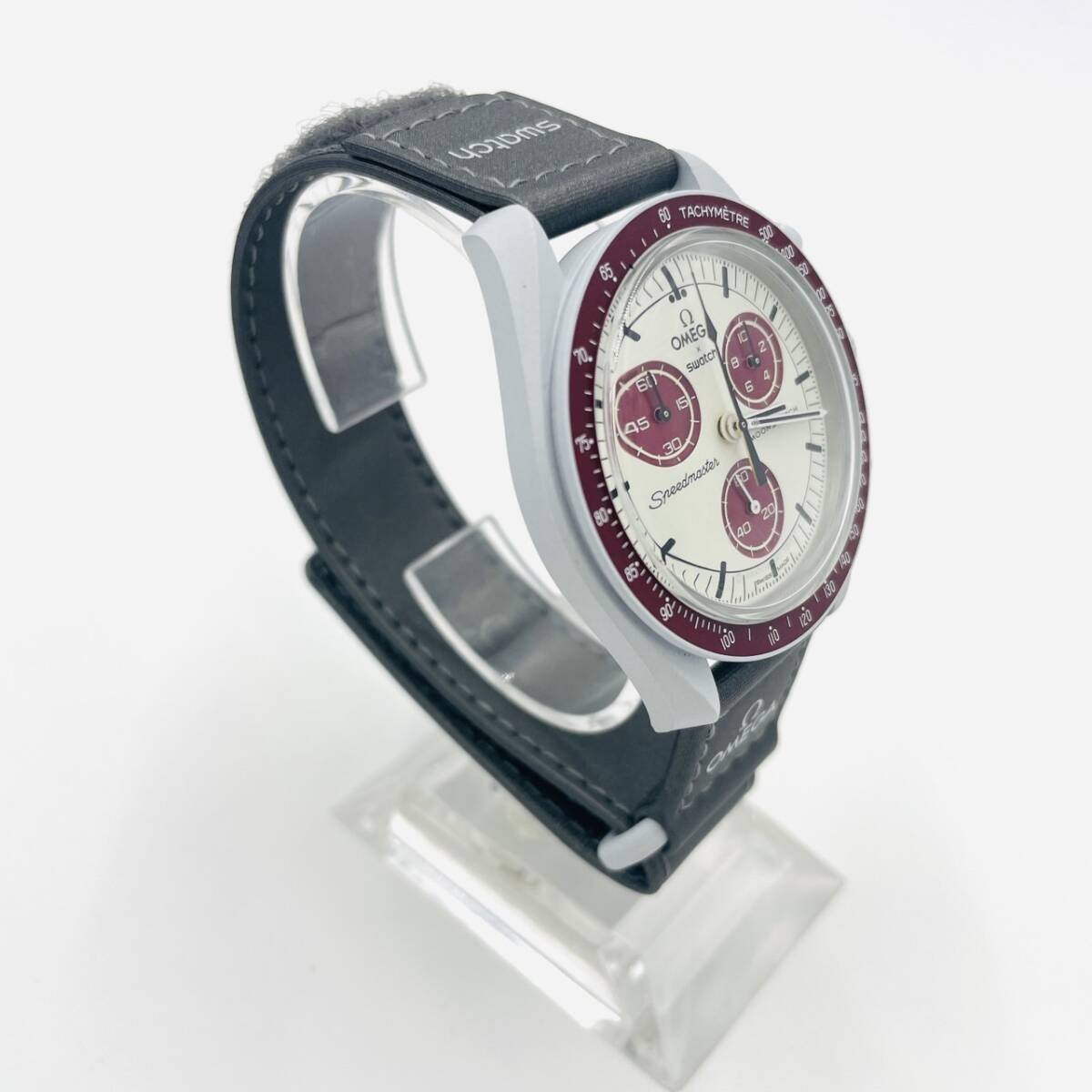 OMEGAxSwatch Bioceramic Moonwatch MISSION TO PLUTO BluexRed 7-2-450