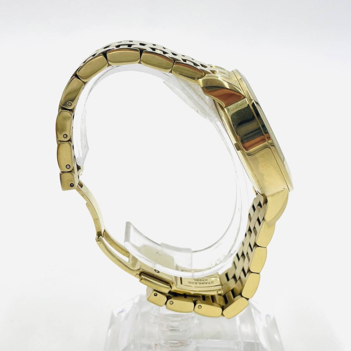 Tory Burch Chronograph Date Ladies' Quartz Watch with Box, Gold, Blue Dial 7-3-428