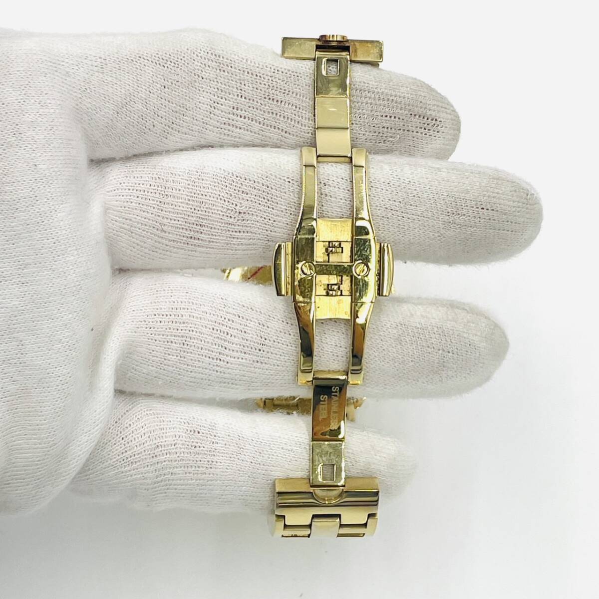 Tory Burch Chronograph Date Ladies' Quartz Watch with Box, Gold, Blue Dial 7-3-428