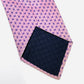 HERMES Tie Pink 100% Silk H Logo Men's Tie 7-4-284-3