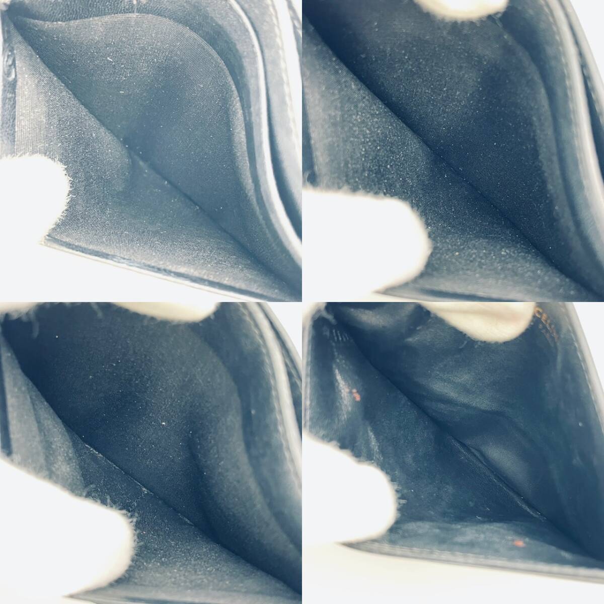 CELINE Card Case Macadam Black Triomphe Leather Black Logo 7-4-628