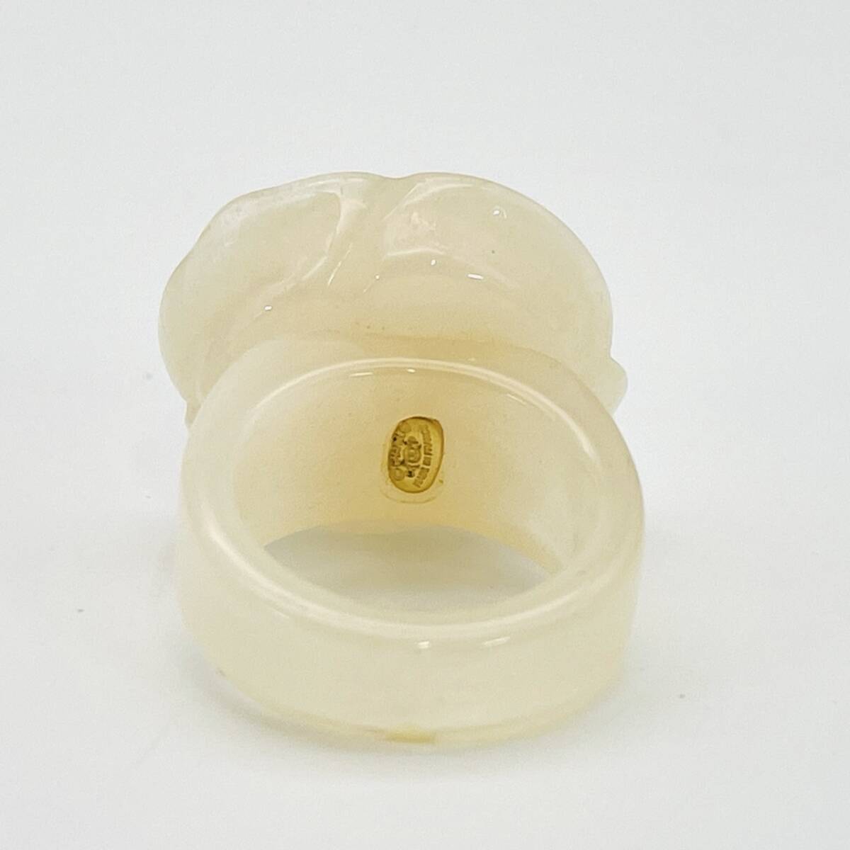 CHANEL Camelia Coco Mark Ivory Ring