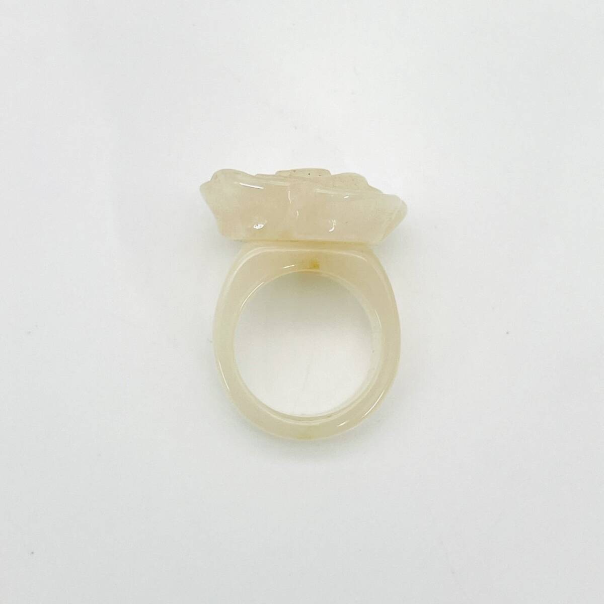CHANEL Camelia Coco Mark Ivory Ring