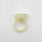 CHANEL Camelia Coco Mark Ivory Ring