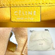 CELINE Luggage Nano Shopper Yellow